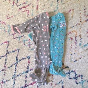 Set of little sister newborn sleepers